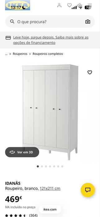 Roupeiro IKEA Branco