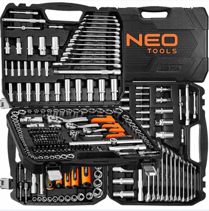 Prezent dla dużych chłopców. Zestaw 216el. kluczy NEO Tools. Wysyłka