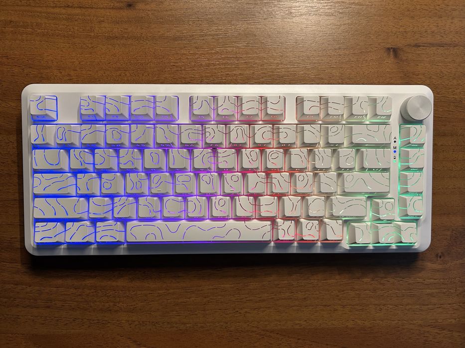 Бездротова механічна клавіатура E-Yooso Z-82 Біла – Нова