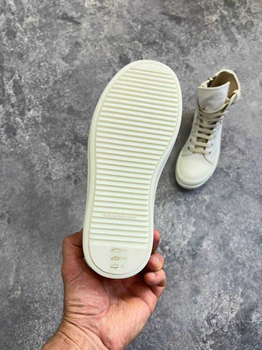Rick Owens Ramones DRKSHDW milk білі кеди opium archive кеды белые