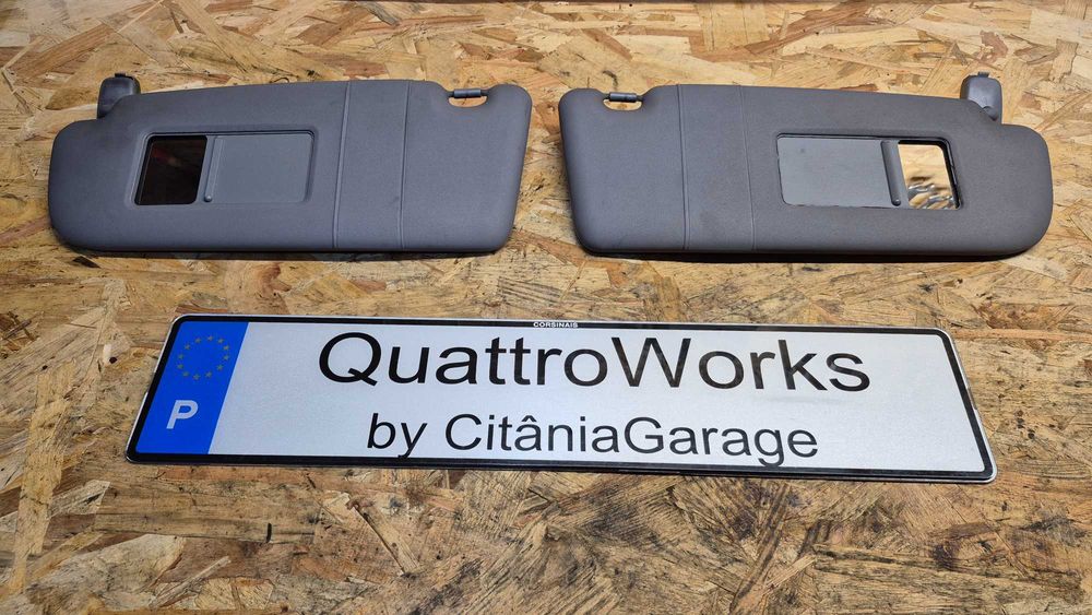 Palas sol Audi A4 B5 A3 8L cinza facelift como novas originais par