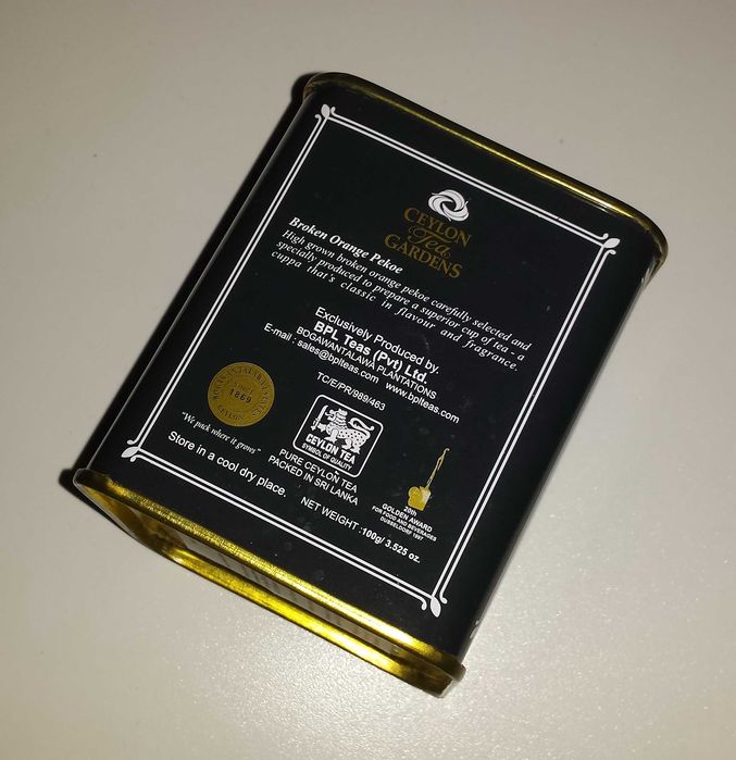 Жестяная коробка для пищевого и непищевого хранения для 100 грамм