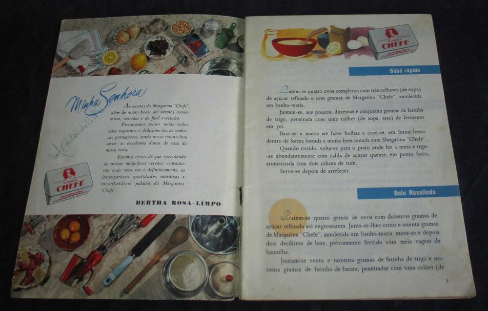 Livros Receitas Margarina do Chefe