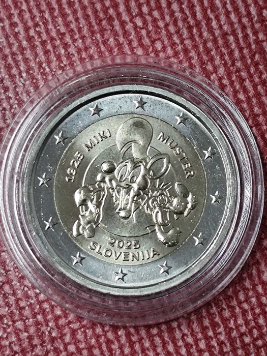 Moeda 2€ da Eslovénia 2025 Miki Muster
