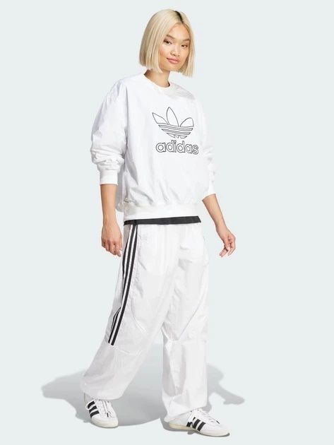 Оригінал спортивні штани Joggers TEAMGEIST TP JD0257 Donna Bianc  жіночі XS  білі спортивні повсякденні логотип оригінал смужки літо осінь демісезон