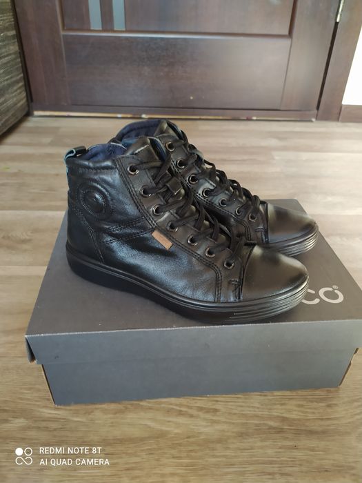 Ecco 35 36 ботинки на хлопчика весняні черевики високі кеди взуття есс