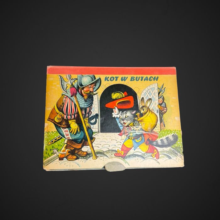 Kubasta V Kot w butach bajka 3d rozkładana vintage 1971 J5/090623