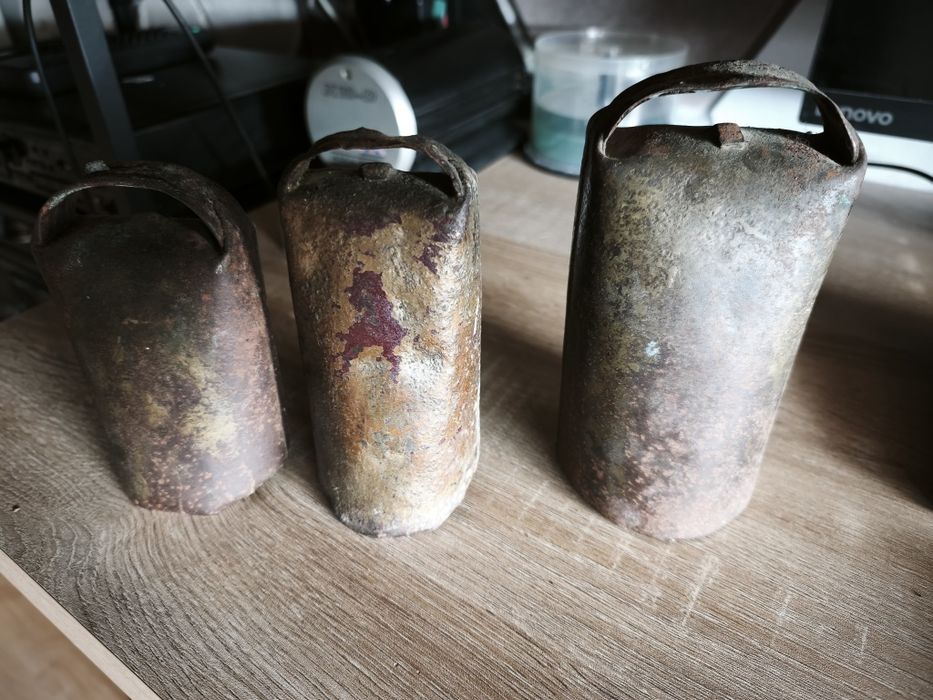 3 chocalhos antigos