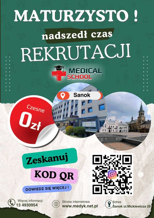 Uwaga !! Darmowa szkoła w twojej okolicy bez limitu wiekowego !