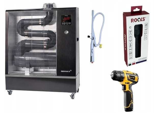 Nagrzewnica olejowa na podczerwień AIRREX AH-200i MOC 13KW WIFI PANEL