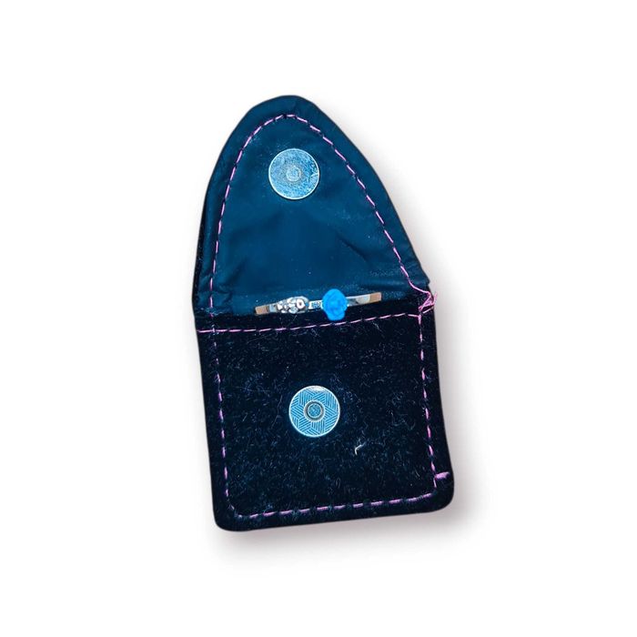 Conjunto Artesanal – Bolsinha Veludo + Anel