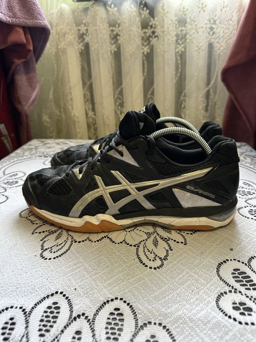 Кросівки волейбольні Asics Gel-Tactic Black&silver Running/Trainers/Volleyball