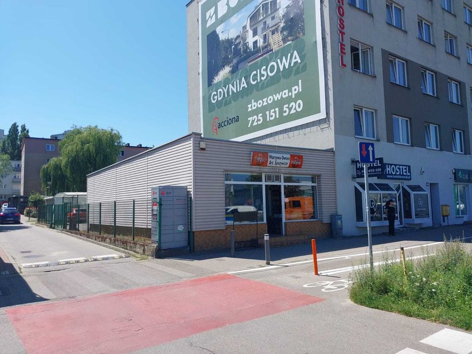 Lokal użytkowy Gdynia ul. Morska | sala sprzedaży + magazyn + piwnica + ogrodzony plac