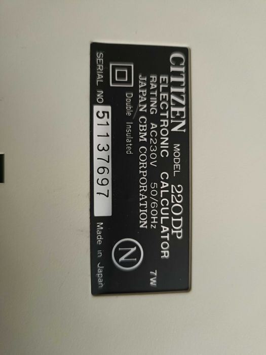 Calculadora c/ impressora Citizen 220DP