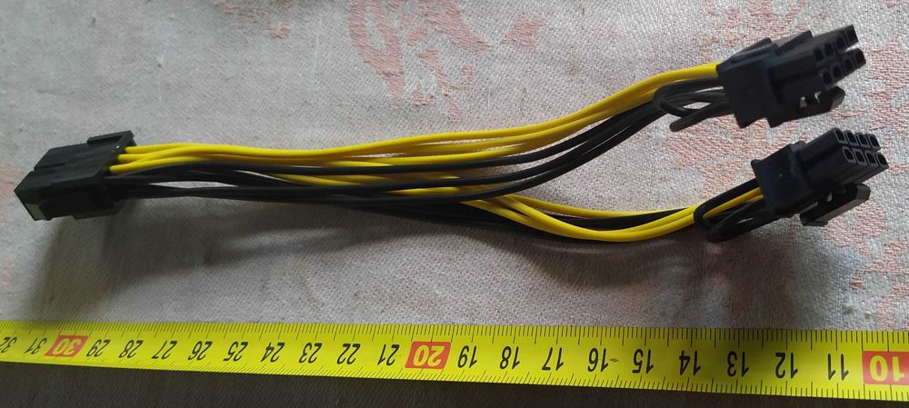50/70 см модульний кабель живлення відеокарт 6 pin на 6+2 (8) якісний
