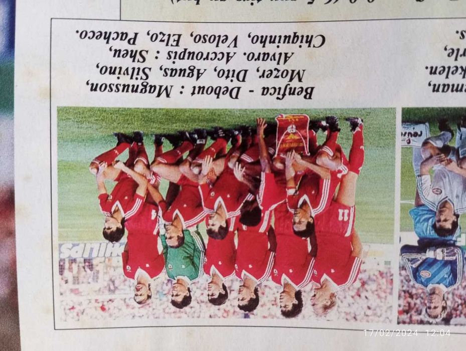 Taça dos Campeões PSV - SL Benfica 1988