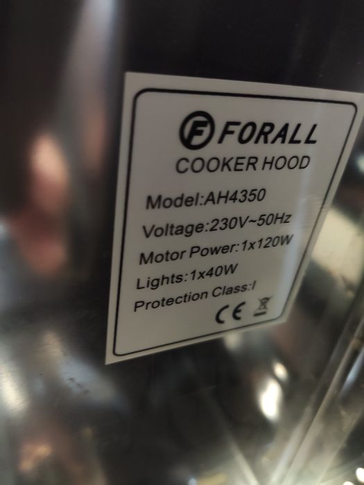 Вытяжка кухонная FORALL AH 4350S