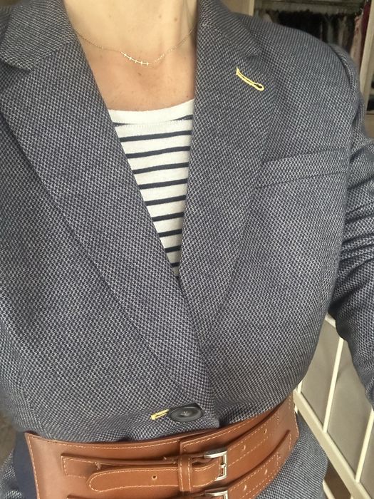 Heyton brytyjski styl żakiet marynarka 36/38