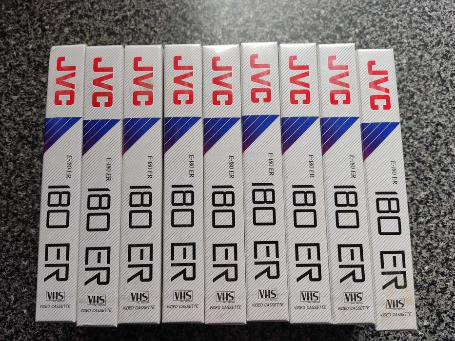 Продам видеокассеты запечатанные JVC VHS E-180 ER