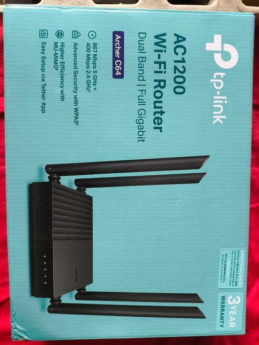 Роутер Wi-Fi Tp-Link Archer С64 Гигабитный
