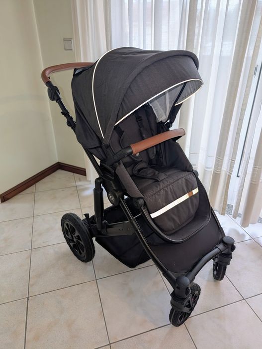 Kinderkraft Carrinho bebé 3 em 1 PRIME cinza/preto. Muito bom estado!