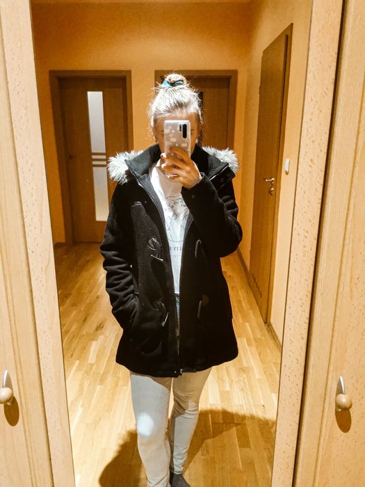 gruba Kurteczka płaszczyk 30% wełny, House