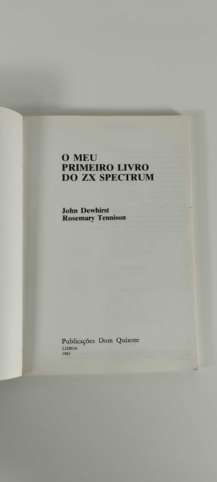 O meu primeiro livro do ZX Spectrum - Livro Esgueira • OLX.pt