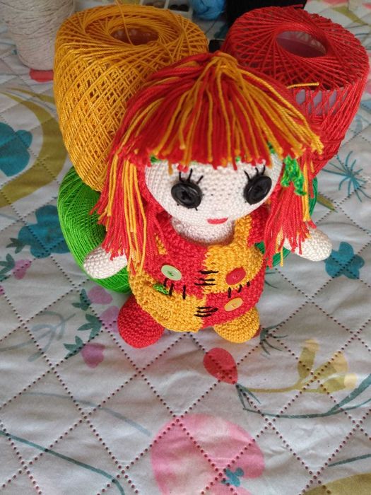 Boneca Emília em crochê