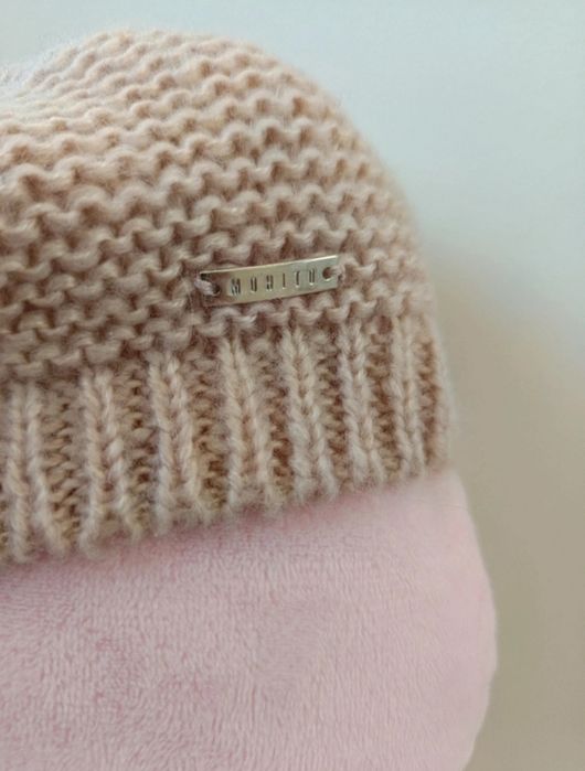 Elegancki Pudrowy róż Beret Mohito