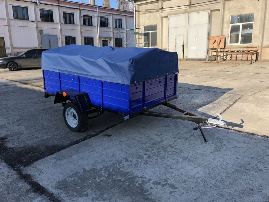 Легковой усиленный прицеп 2300*1300*500 зелёный, усиленное дышло!