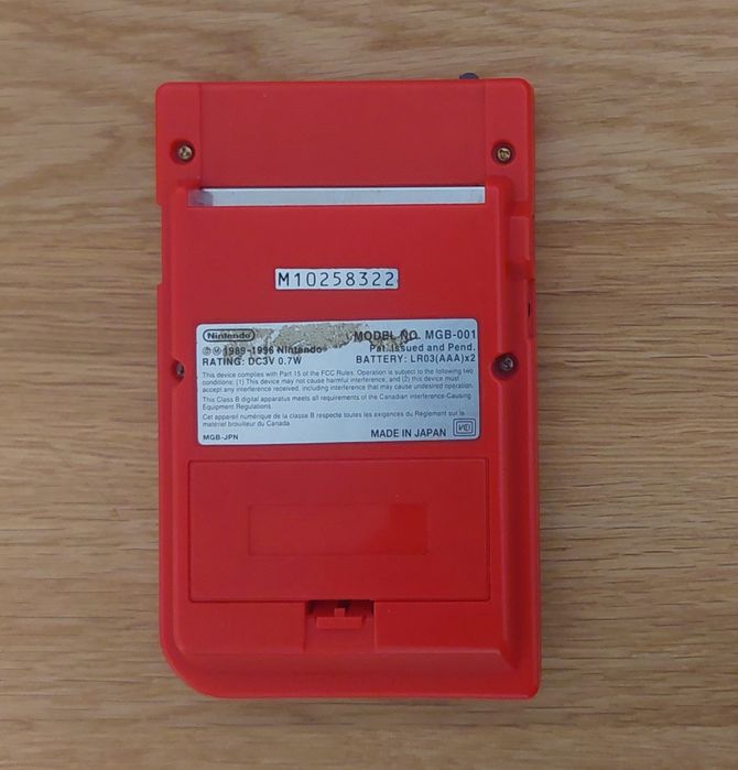Gameboy pocket vermelho