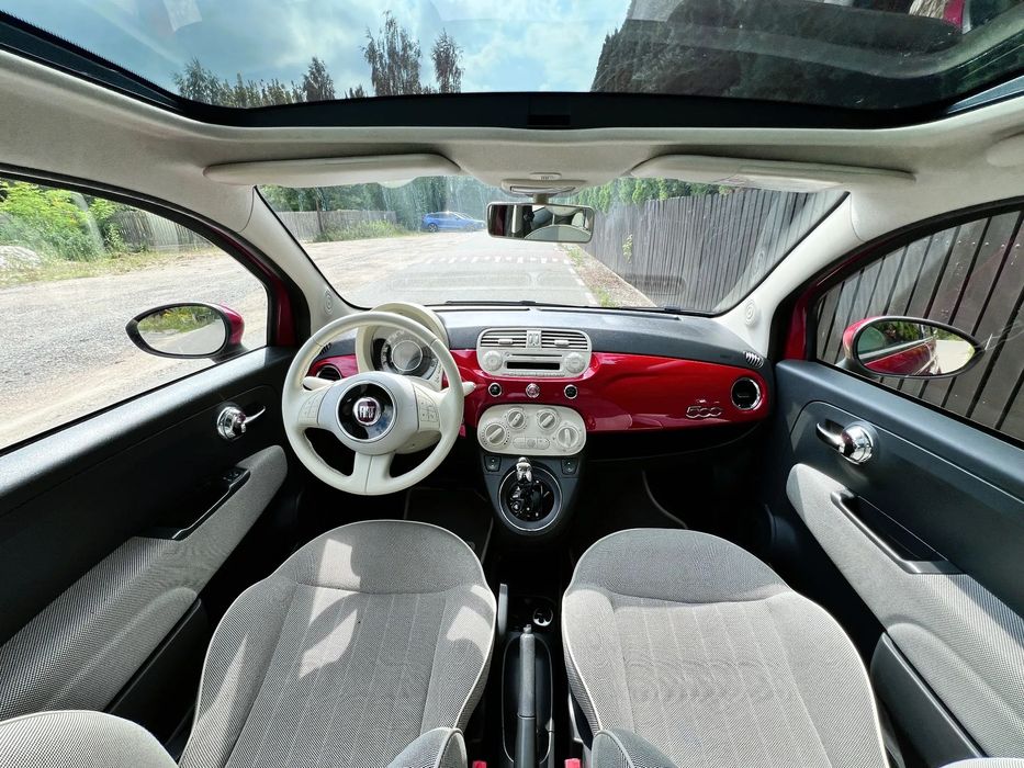 Fiat 500 Lounge Automat klima alu Panorama kierownica wielof Bluetooth