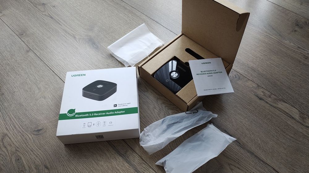 Adapter przekaźnik Bluetooth RCA Cinch do głośników. Ugreen 40759E