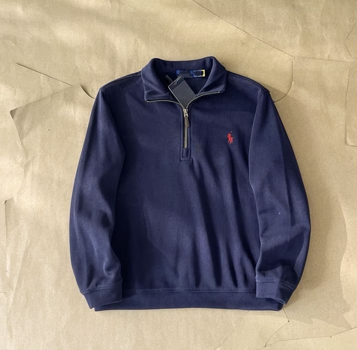 Полузамок Polo ralph lauren 1/3 в 3 кольорах / Zip поло