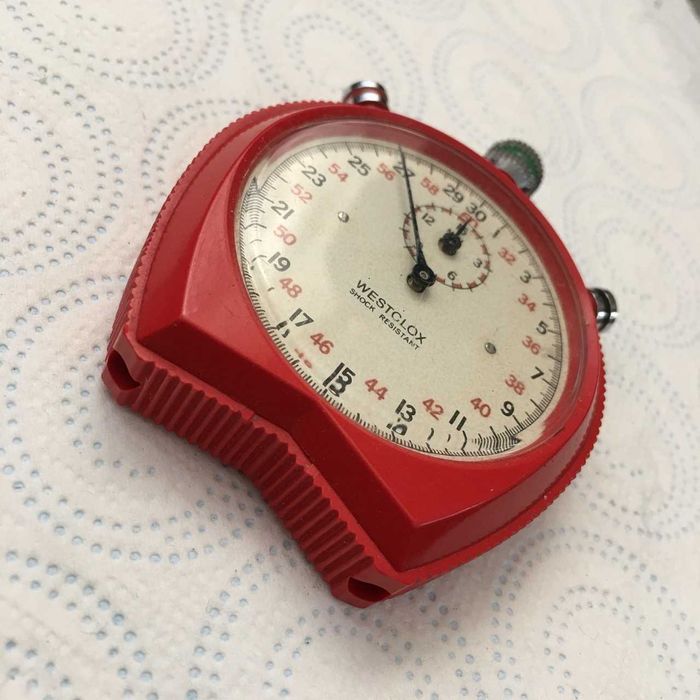 Stoper vintage WESTCLOX Shock Resistant Swiss do naprawy