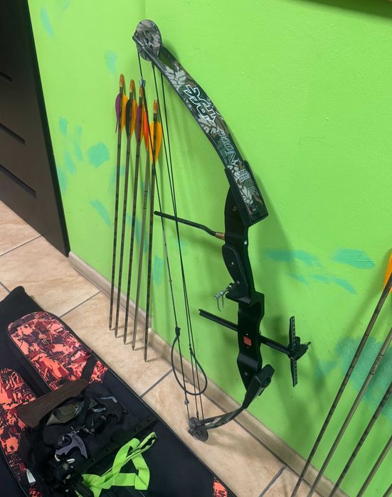 Mocny Łuk Bloczkowy PSE Game Sport Nova + Strzały Akcesoria futerał