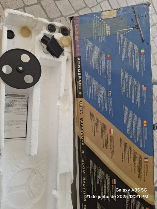 Telescópio observações astronómicas.