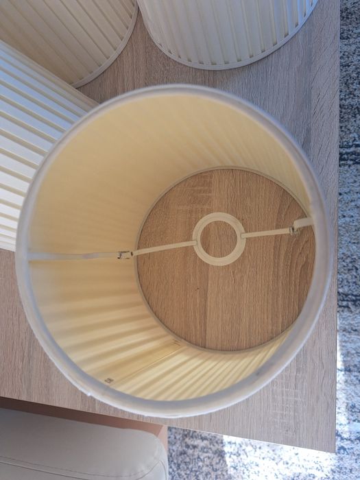 klosz abażur do lampy materiałowy kremowy monia lampa
