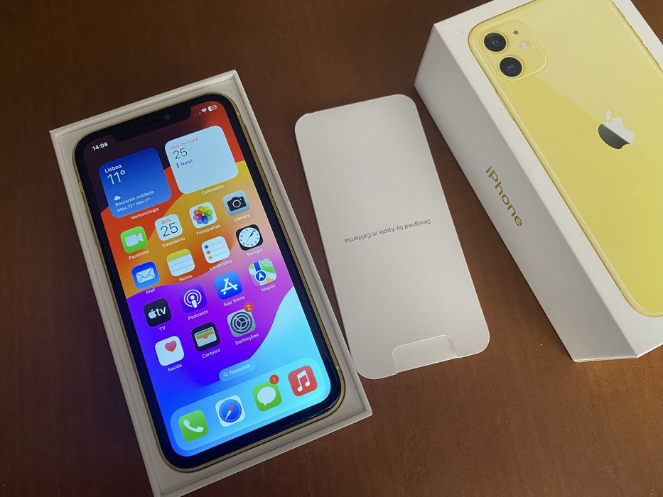 Iphone 11 amarelo 64gb livre