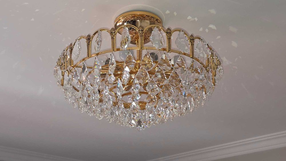 Candeeiro de Teto em Cristal Austríaco