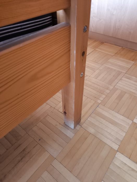 Łóżko drewniane sosnowe  140*200 - rama i stelaż