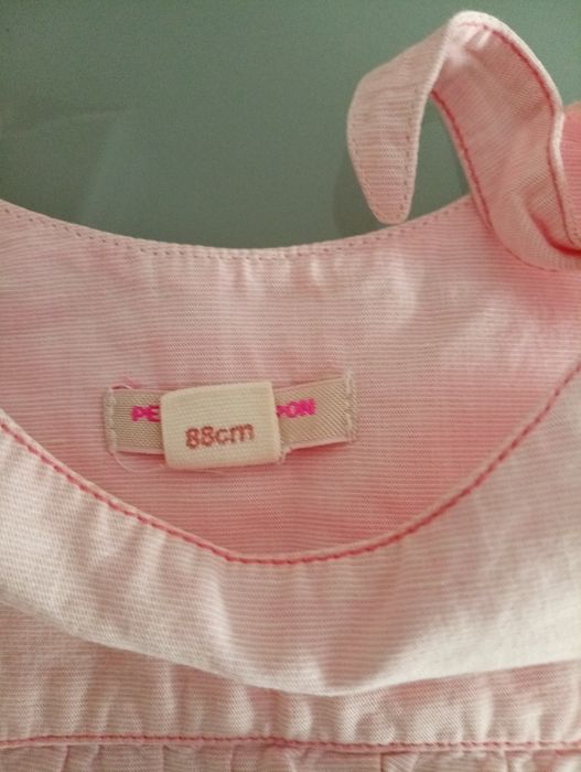2 vestidos de menina Petit patapon - 12/18 m   88 cm			Como novos!