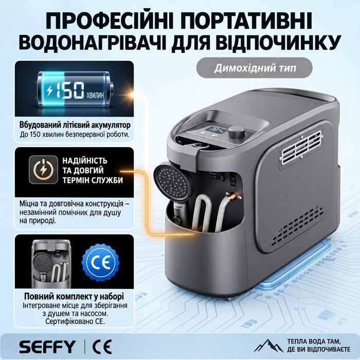 Газовий бойлер теплий душ