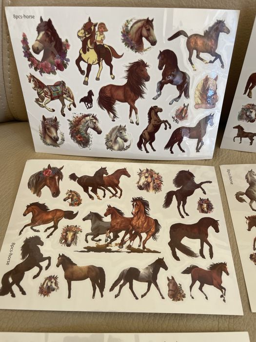 1 kartka Tatuaże konie dla dzieci zmywalne tatoo Hors