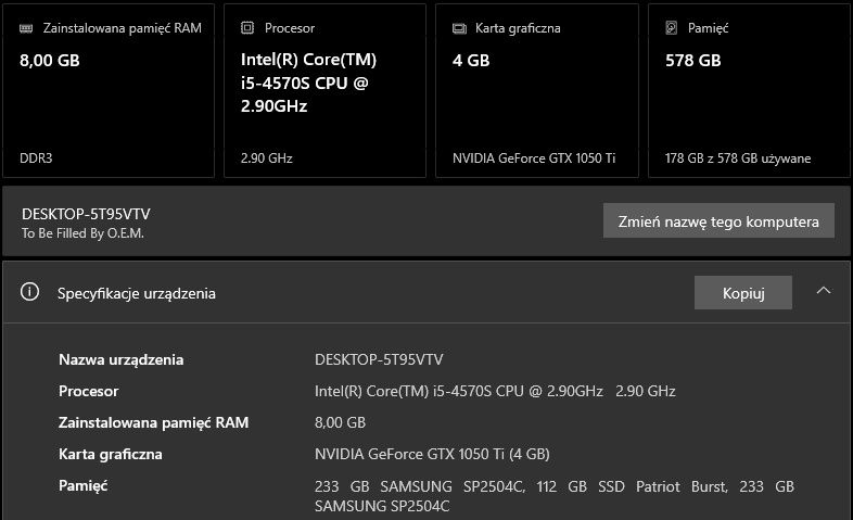 4570s 1050ti 8gb ram