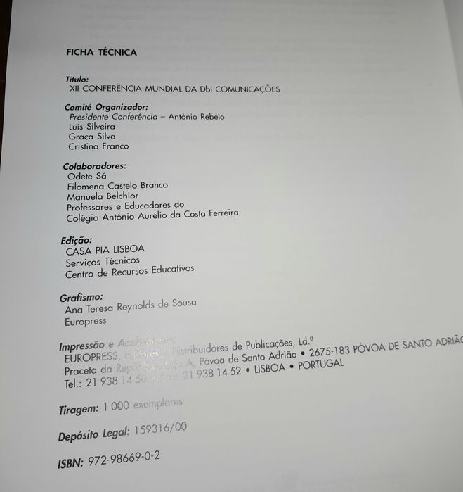Livro sobre Surdocegueira