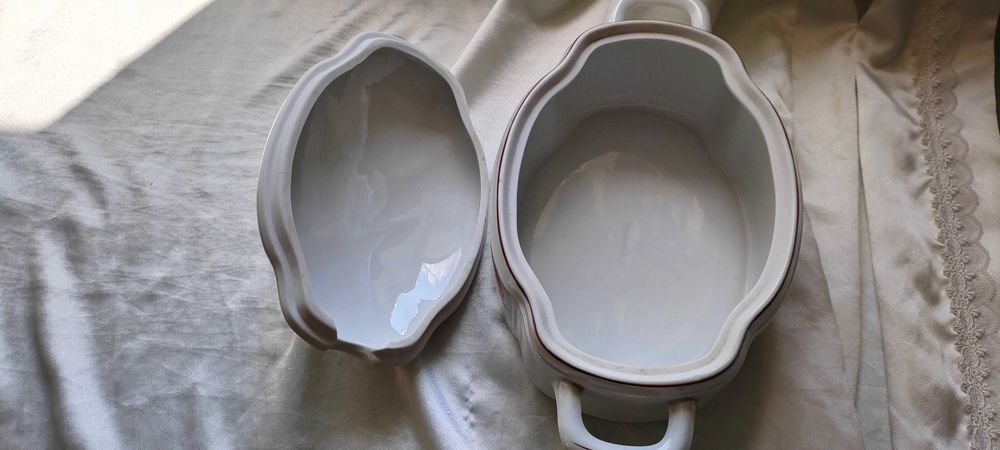 Piękna waza do zupy Ćmielów PRL – Goździki, stan bdb, Vintage