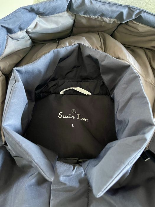 Parka técnica Azul com capuz Suits Inc Tamanho L