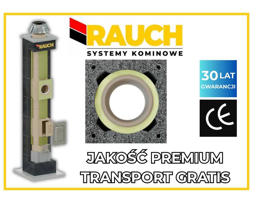Komin S fi 200 6m Systemowy Ceramiczny RAUCH UNIWERSAL