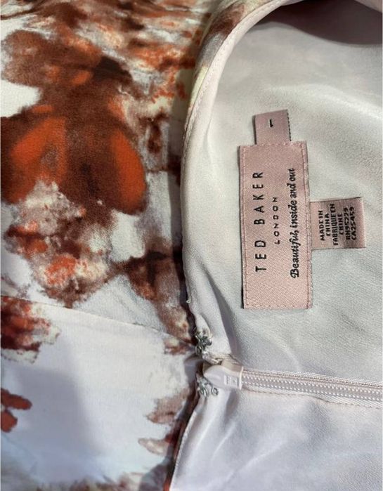 Ted Baker Шовкова сукня ted baker моделі "barish" з вишуканим принтом "вишневий цвіт"